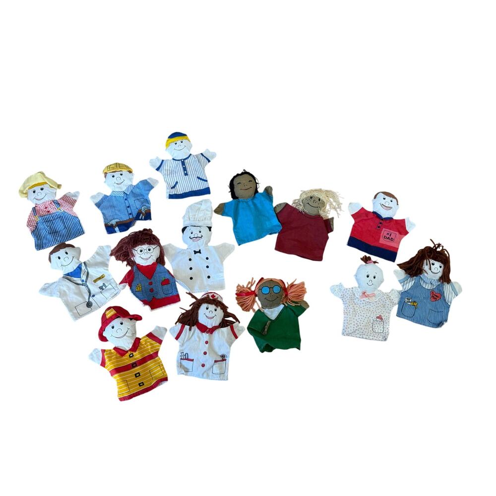 Vintage Oriental Trading‎ Company hand puppets community helpers family friends